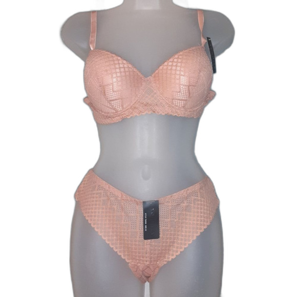 Youmita 36B Sandstone Light Push Up Bra and Medium Coordinating Panty NWT - Picture 10 of 10